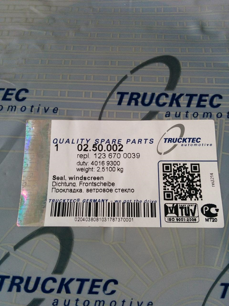 ÖN CAM LASTİĞİ W123 A1236700039