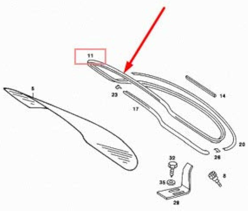 ARKA CAM LASTİĞİ W123