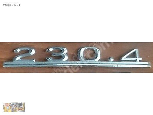 TİP YAZI 230.4 GEÇMELİ METAL