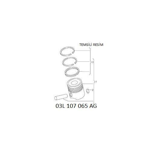 PİSTON SEGMAN 89.5 M102 190+200E 80-84 TAKIM 4.AD